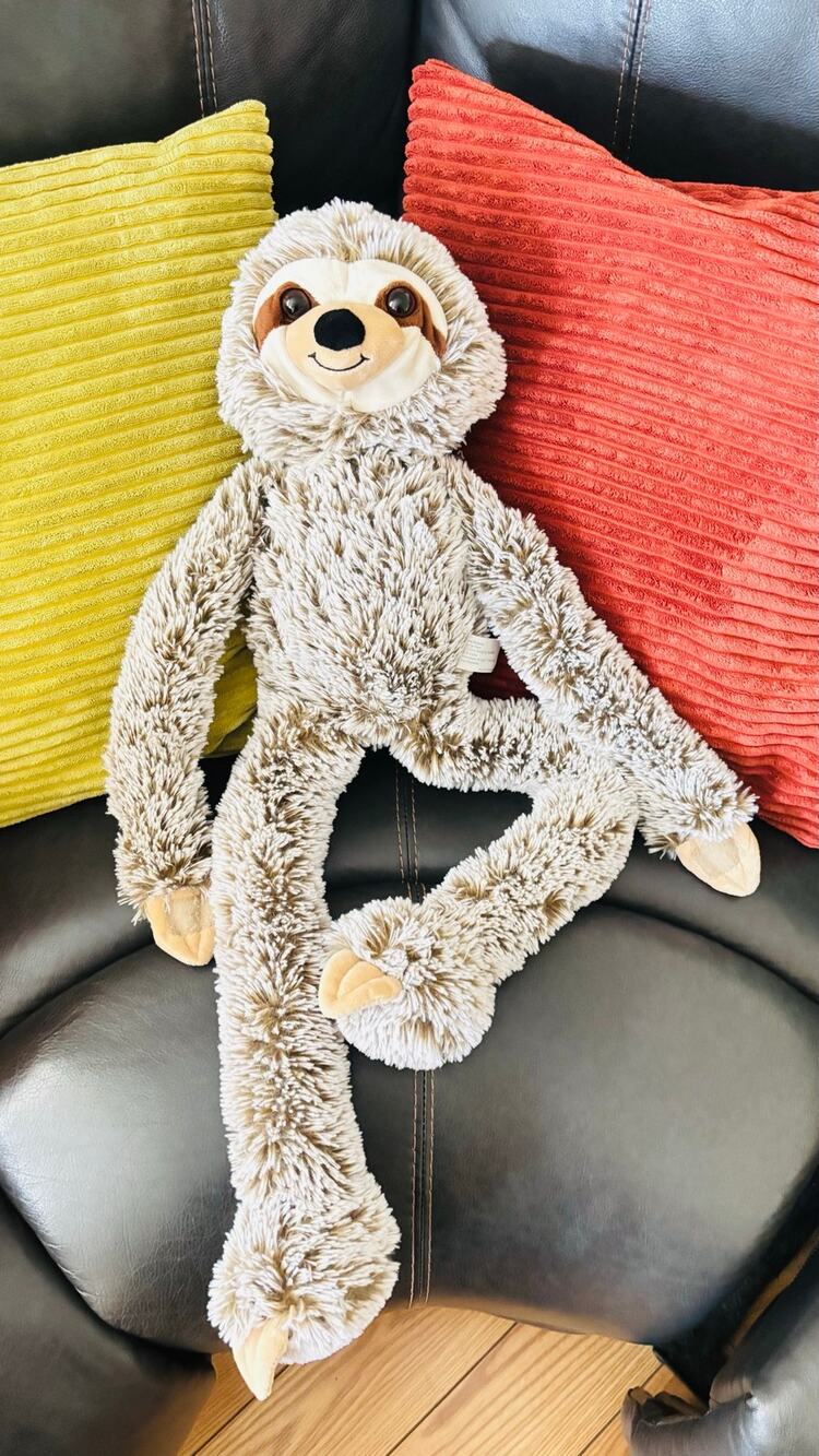 Hug Fun Adorable Sloth long legs arms hanging plushie stuffed animal toy